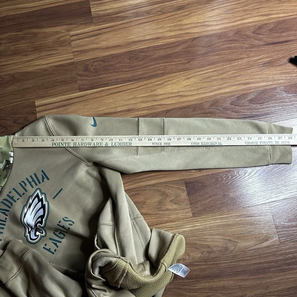 Nike OnField NFL Philadelphia Eagles Salute Service Hoodie Youth XL Camo Flag